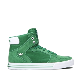 Tenis Altos Supra VAIDER Hombre Verde/Blancas (MX-71060)